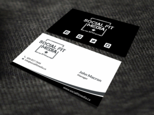 Business Card Design by SKYdesign for Social Fit Media | Design: #14941283
