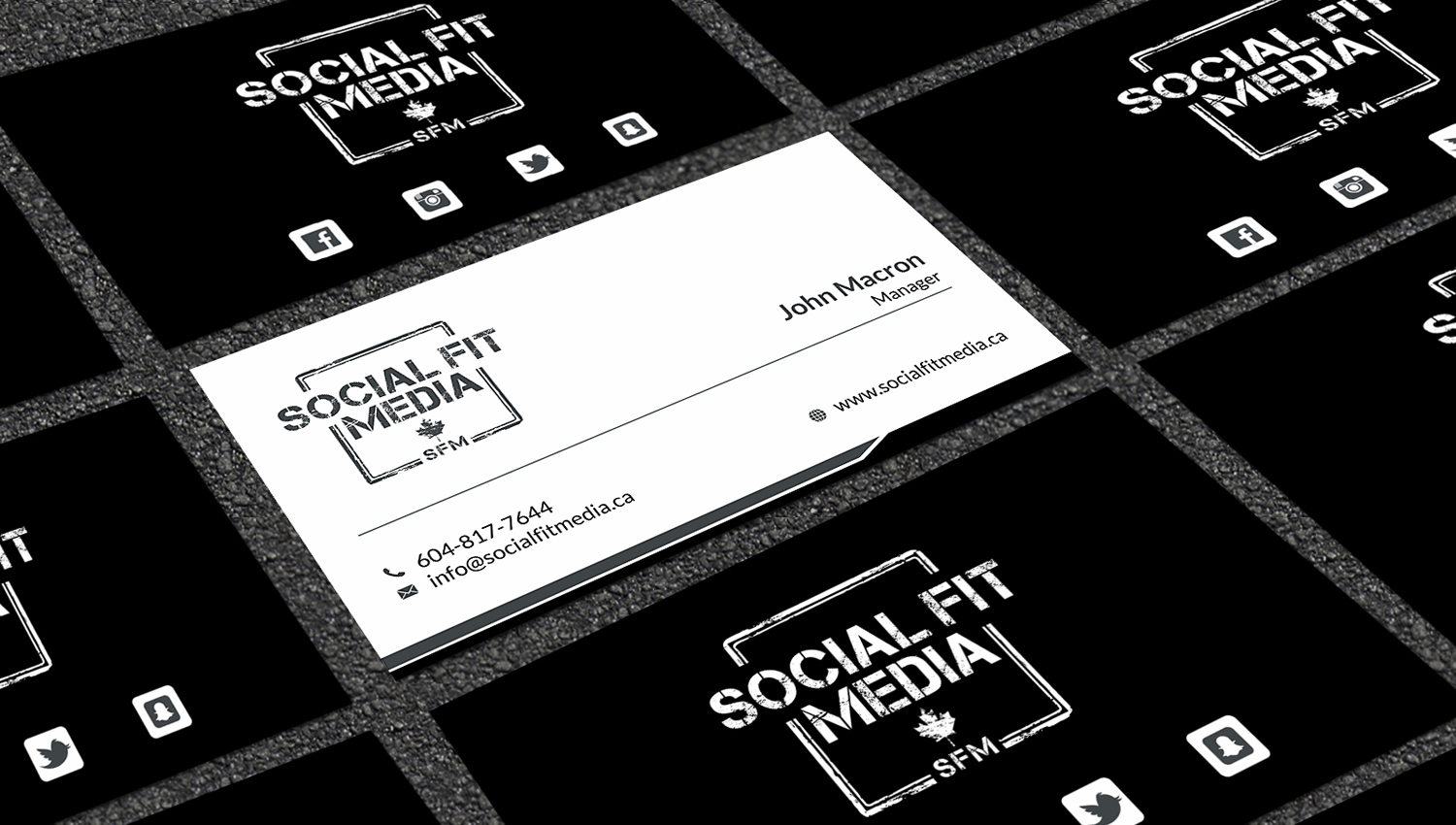 Visitenkarten-Design von SKYdesign für Social Fit Media | Design #14941307