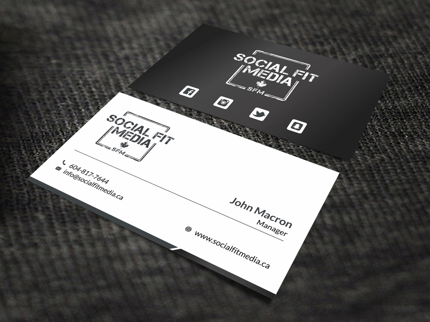 Visitenkarten-Design von SKYdesign für Social Fit Media | Design #14941308