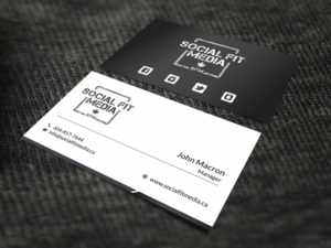 Business Card Design by SKYdesign for Social Fit Media | Design: #14941308