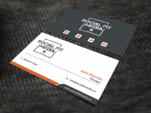 Business Card Design by SKYdesign for Social Fit Media | Design: #14945763