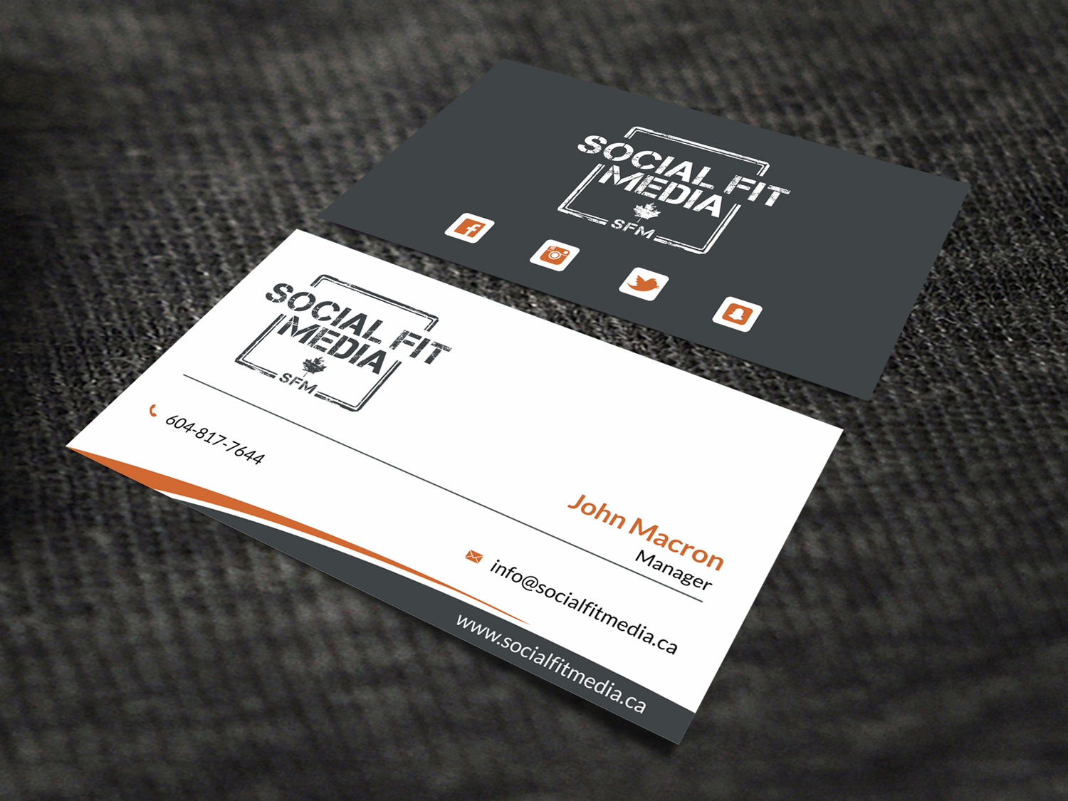 Visitenkarten-Design von SKYdesign für Social Fit Media | Design #14945764