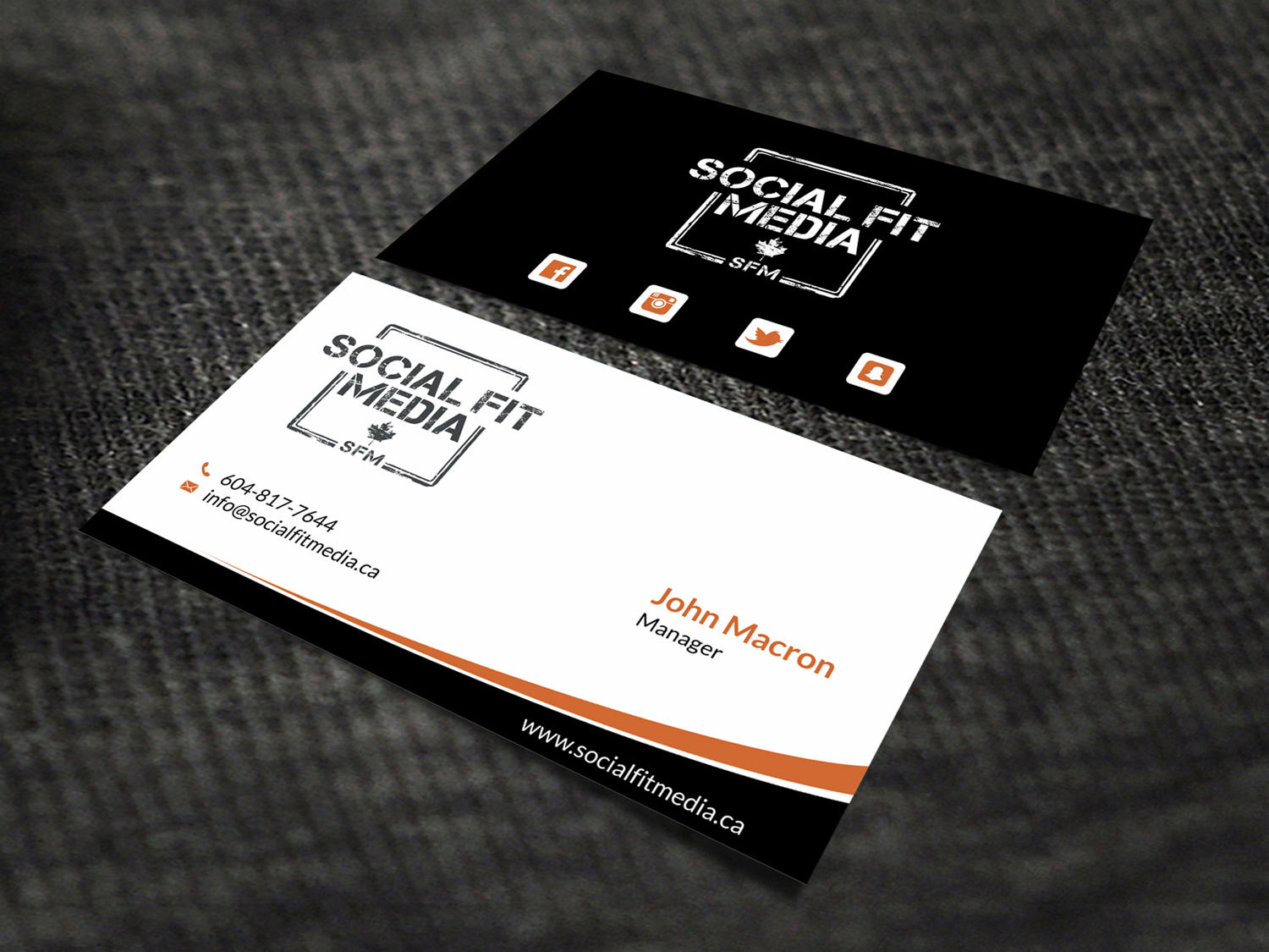 Visitenkarten-Design von SKYdesign für Social Fit Media | Design #14945765