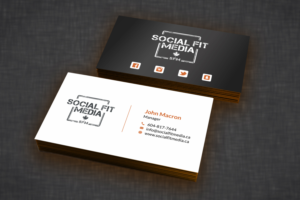 Business Card Design by SKYdesign for Social Fit Media | Design: #14945770