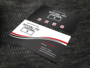 Business Card Design by SKYdesign for Social Fit Media | Design: #14945848