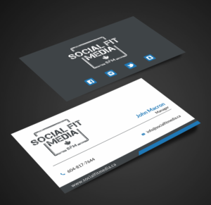 Business Card Design by SKYdesign for Social Fit Media | Design: #14945972