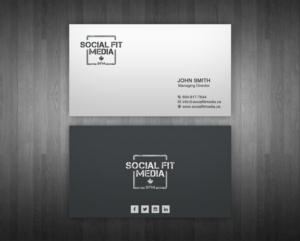 Business Card Design by WebixBD for Social Fit Media | Design: #14928113
