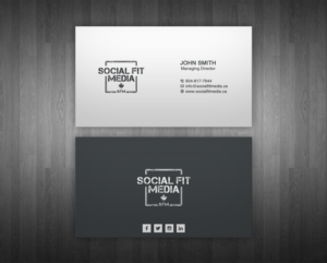 Business Card Design by WebixBD for Social Fit Media | Design: #14928118