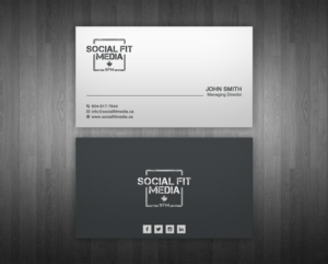 Business Card Design by WebixBD for Social Fit Media | Design: #14928350