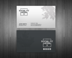 Business Card Design by WebixBD for Social Fit Media | Design: #14928459