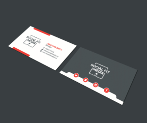 Business Card Design by JK18 for Social Fit Media | Design: #14924221