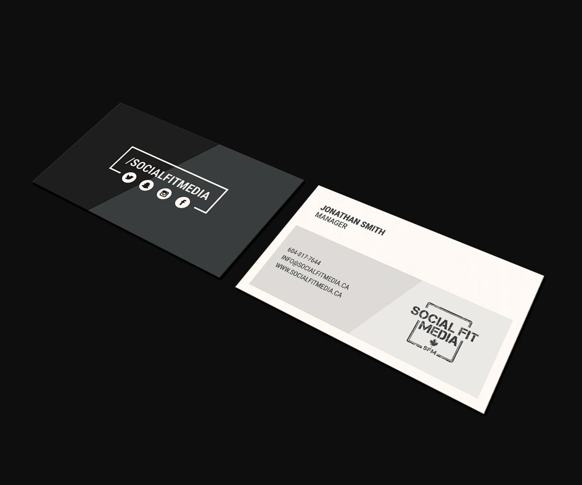 Visitenkarten-Design von JK18 für Social Fit Media | Design #14948082