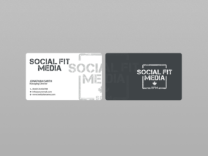 Business Card Design by Creations Box 2015 for Social Fit Media | Design: #14924567