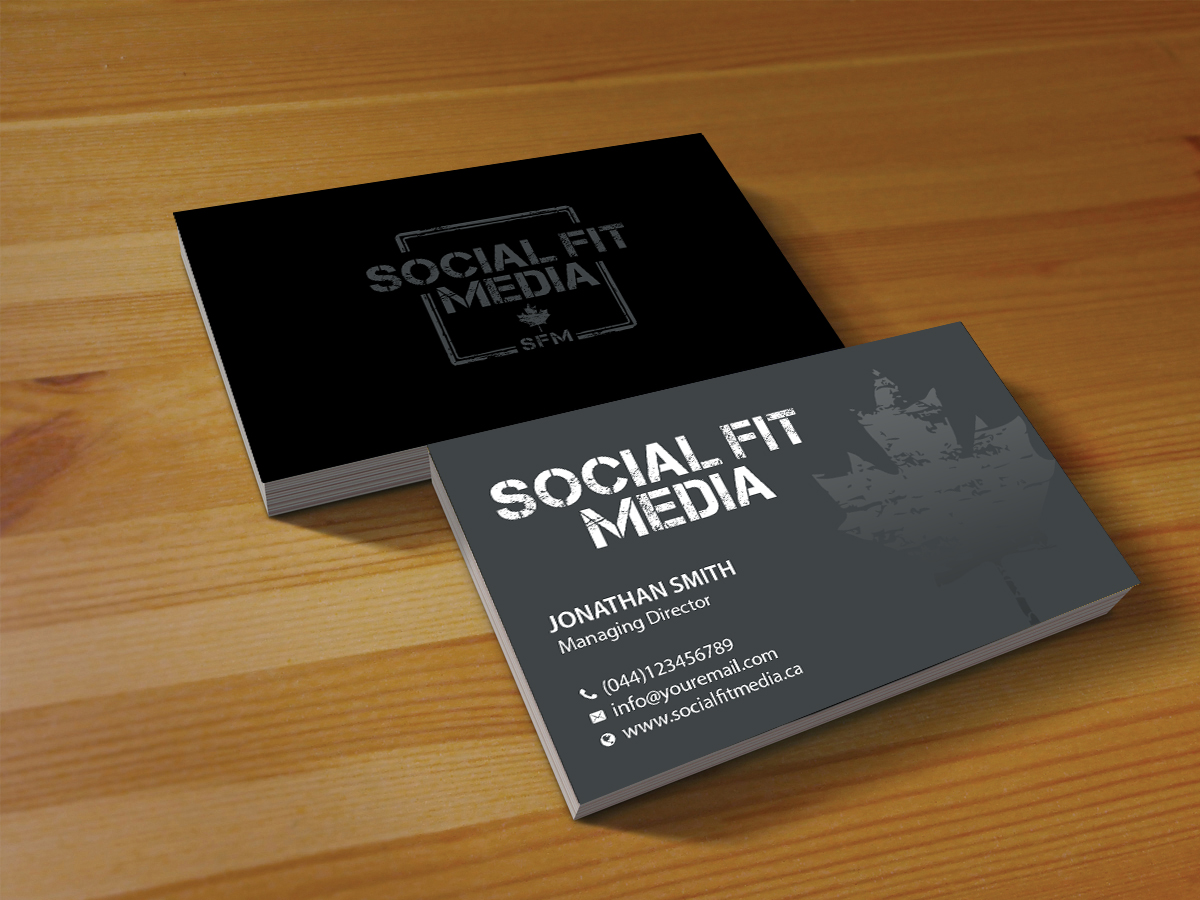 Diseño de Tarjeta de Presentación por Creations Box 2015 para Social Fit Media | Diseño #14924570