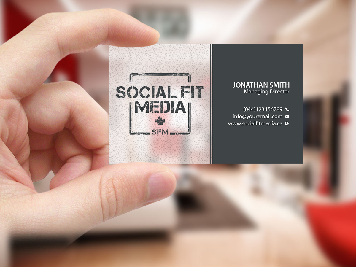 Diseño de Tarjeta de Presentación por Creations Box 2015 para Social Fit Media | Diseño #14924571