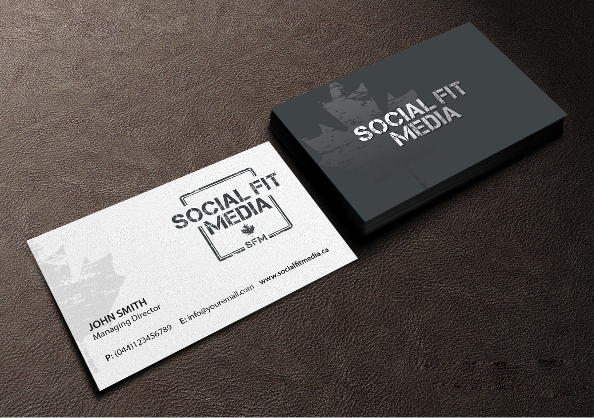 Business Card Design by Creations Box 2015 for Social Fit Media | Design #14924572