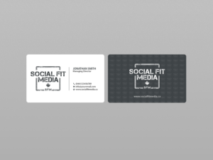 Business Card Design by Creations Box 2015 for Social Fit Media | Design: #14924574