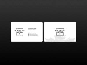 Business Card Design by Creations Box 2015 for Social Fit Media | Design: #14968006