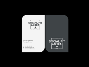 Business Card Design by Creations Box 2015 for Social Fit Media | Design: #14968011