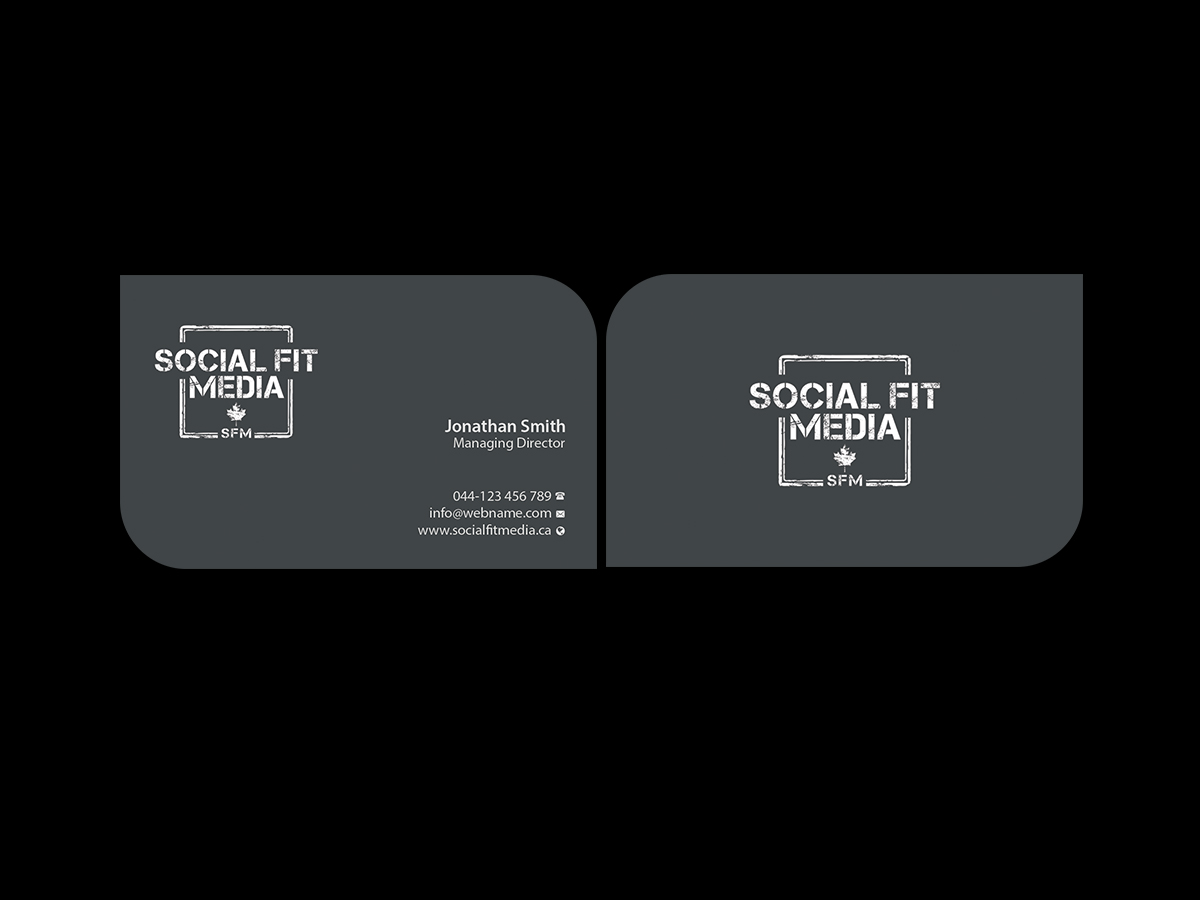 Business Card Design by Creations Box 2015 for Social Fit Media | Design #14968012