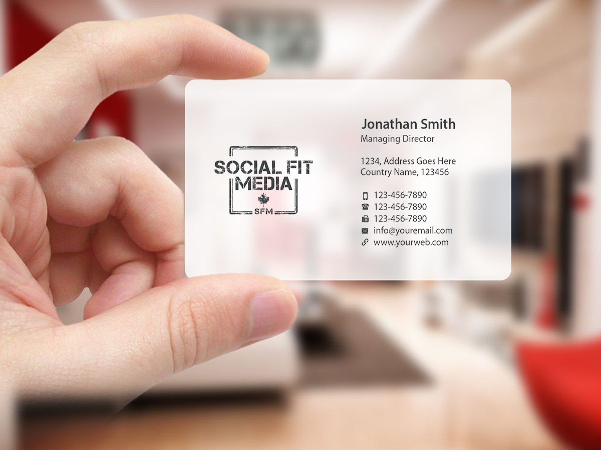 Business Card Design by Creations Box 2015 for Social Fit Media | Design #14968014