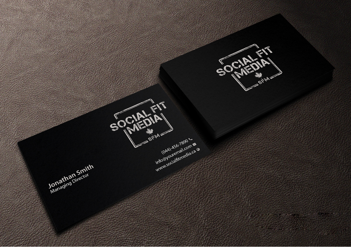 Business Card Design by Creations Box 2015 for Social Fit Media | Design #14968015