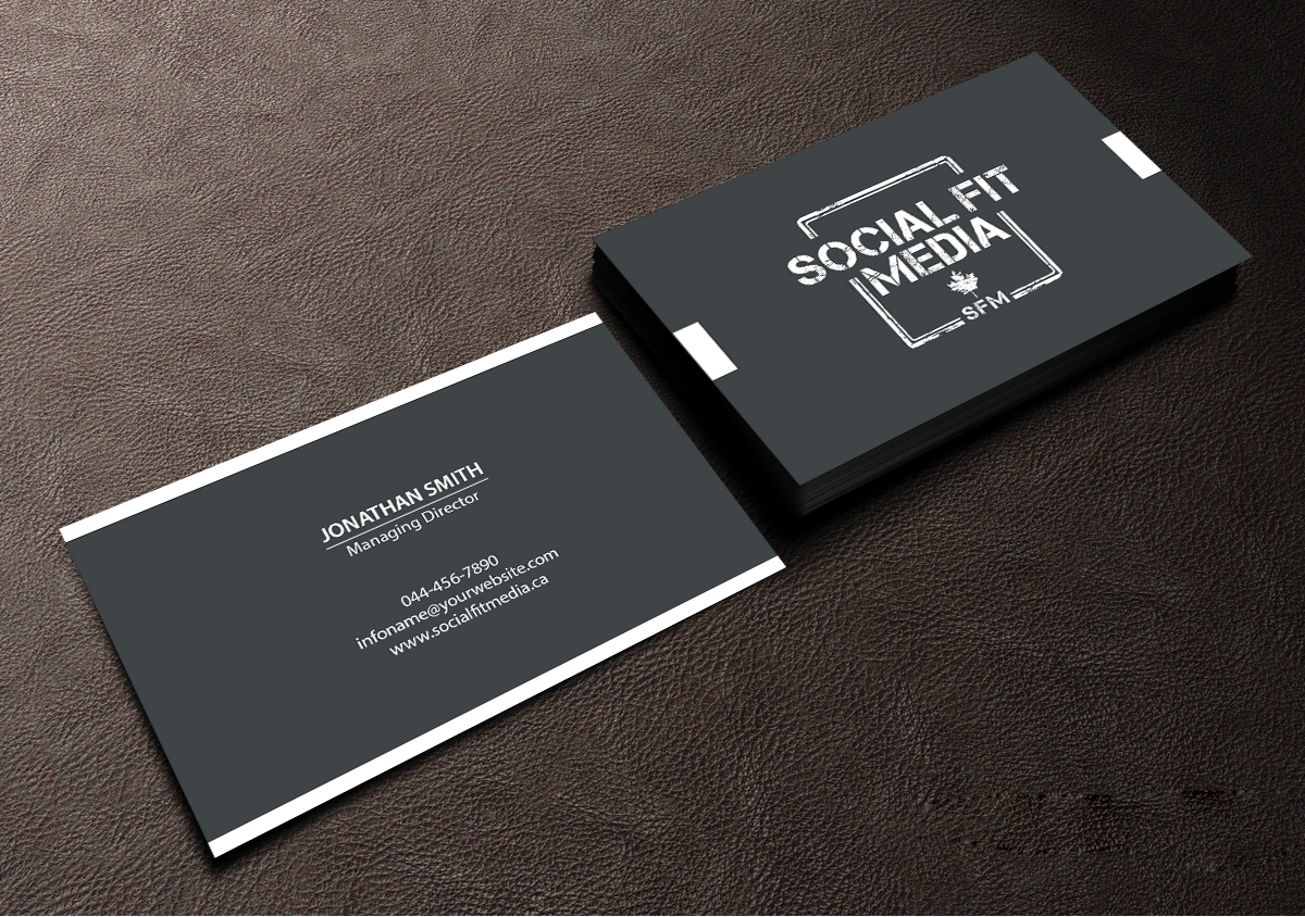 Visitenkarten-Design von Creations Box 2015 für Social Fit Media | Design #14968018
