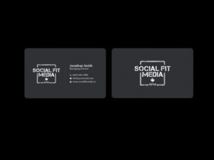 Business Card Design by Creations Box 2015 for Social Fit Media | Design: #14968021
