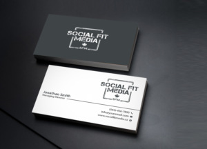Business Card Design by Creations Box 2015 for Social Fit Media | Design: #14968023