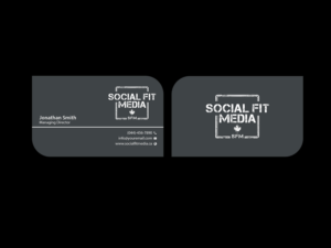 Business Card Design by Creations Box 2015 for Social Fit Media | Design: #14968030