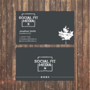 Business Card Design by Sky007 for Social Fit Media | Design: #14913537