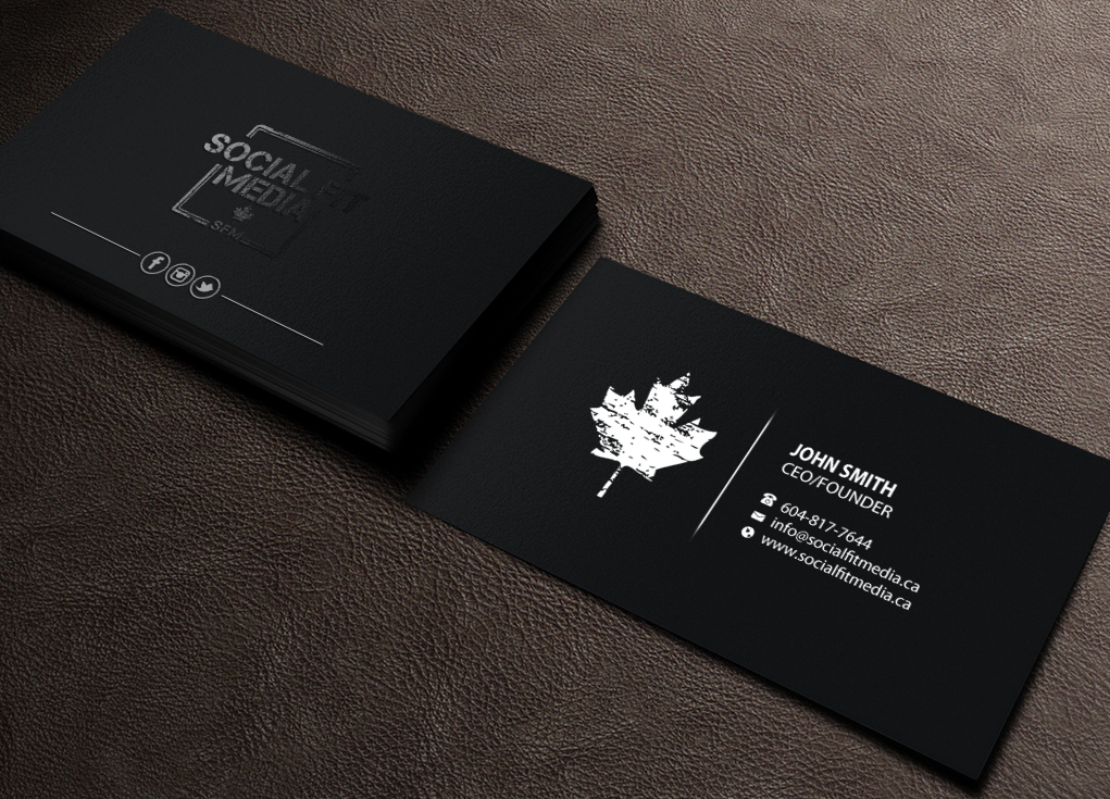 Design de Carte de Visite par Brand aid pour Social Fit Media | Design #14944046