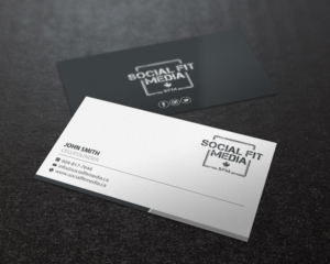 Business Card Design by Brand aid for Social Fit Media | Design: #14944050