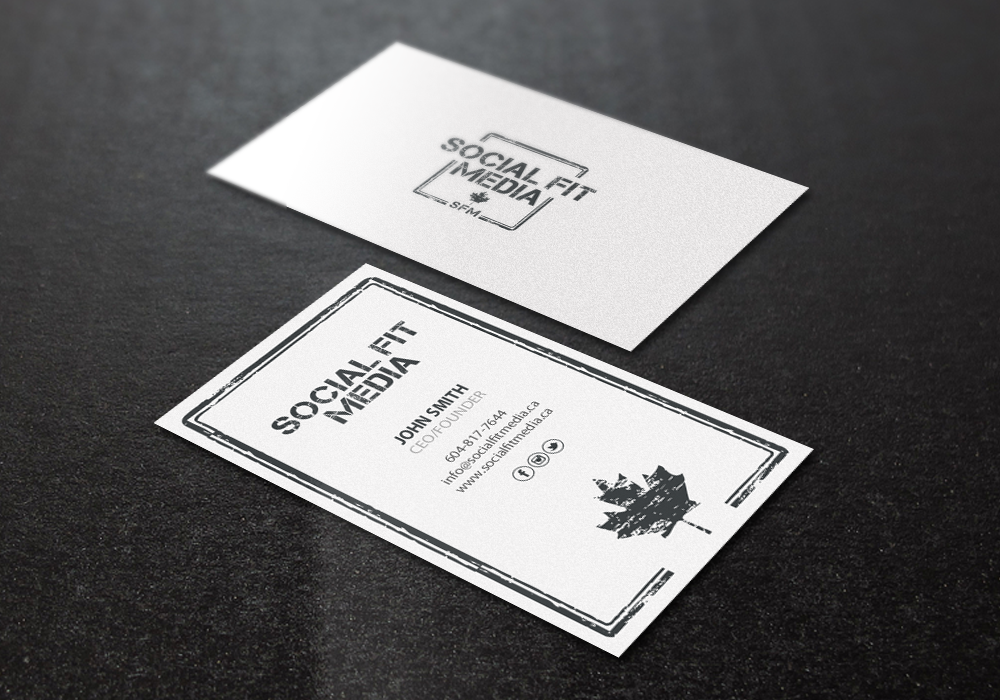Design de Carte de Visite par Brand aid pour Social Fit Media | Design #14944085