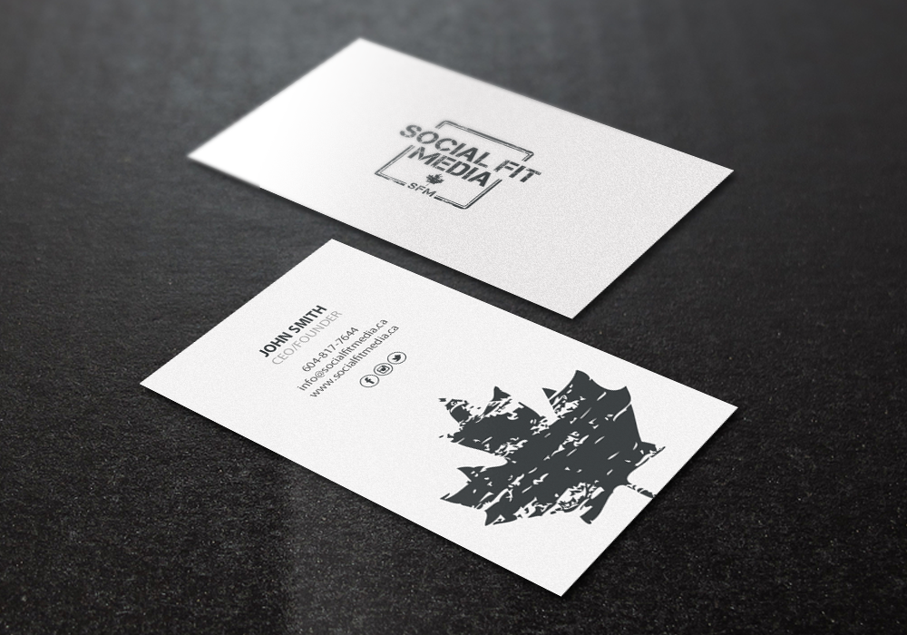 Business Card Design by Brand aid for Social Fit Media | Design #14944086