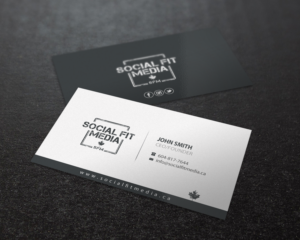 Business Card Design by Brand aid for Social Fit Media | Design: #14944089