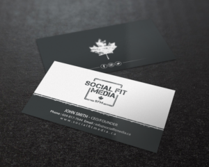 Business Card Design by Brand aid for Social Fit Media | Design: #14944098