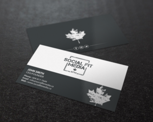 Business Card Design by Brand aid for Social Fit Media | Design: #14944102