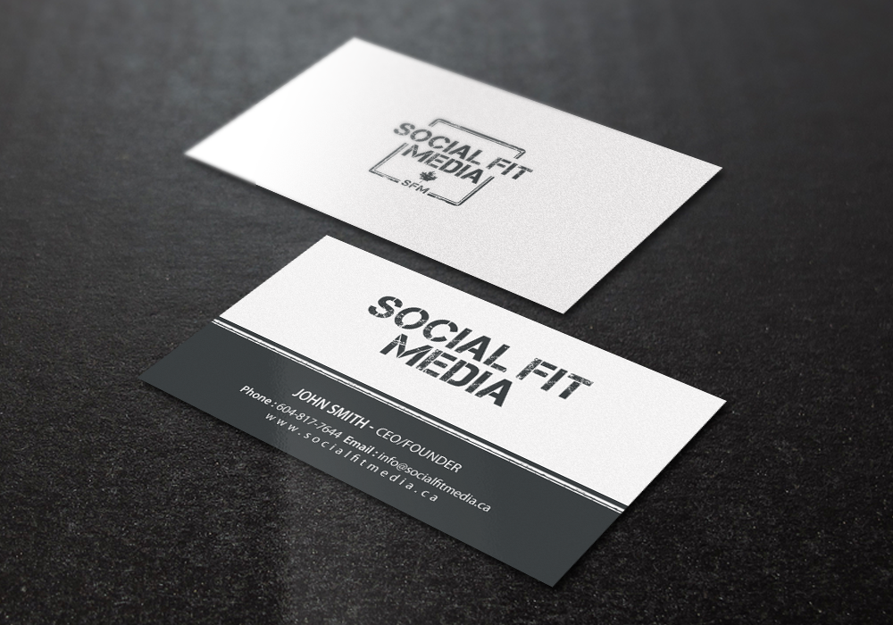 Business Card Design by Brand aid for Social Fit Media | Design #14944103