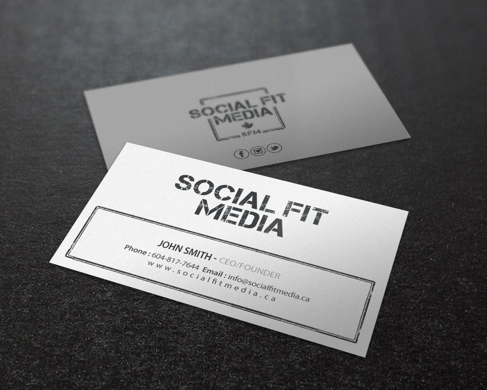 Design de Carte de Visite par Brand aid pour Social Fit Media | Design #14944106