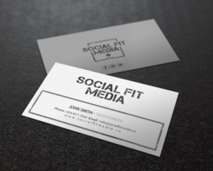 Business Card Design by Brand aid for Social Fit Media | Design: #14944106