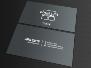Business Card Design by chandrayaan.creative for Social Fit Media | Design #14921762