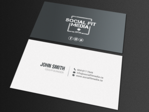 Business Card Design by chandrayaan.creative for Social Fit Media | Design: #14921763