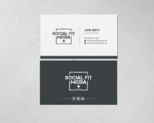 Business Card Design by chandrayaan.creative for Social Fit Media | Design: #14921764