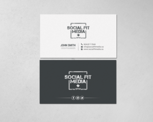 Business Card Design by chandrayaan.creative for Social Fit Media | Design: #14921783