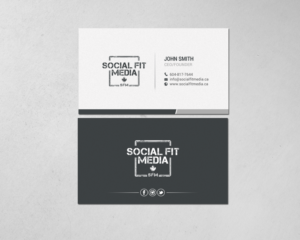 Business Card Design by chandrayaan.creative for Social Fit Media | Design: #14921784