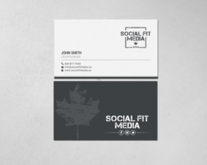 Business Card Design by chandrayaan.creative for Social Fit Media | Design: #14921785