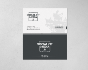 Business Card Design by chandrayaan.creative for Social Fit Media | Design: #14921787