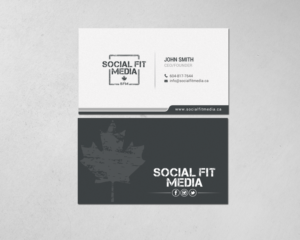Business Card Design by chandrayaan.creative for Social Fit Media | Design: #14921804