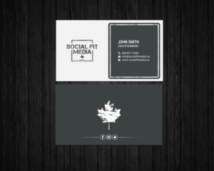 Business Card Design by chandrayaan.creative for Social Fit Media | Design: #14921827